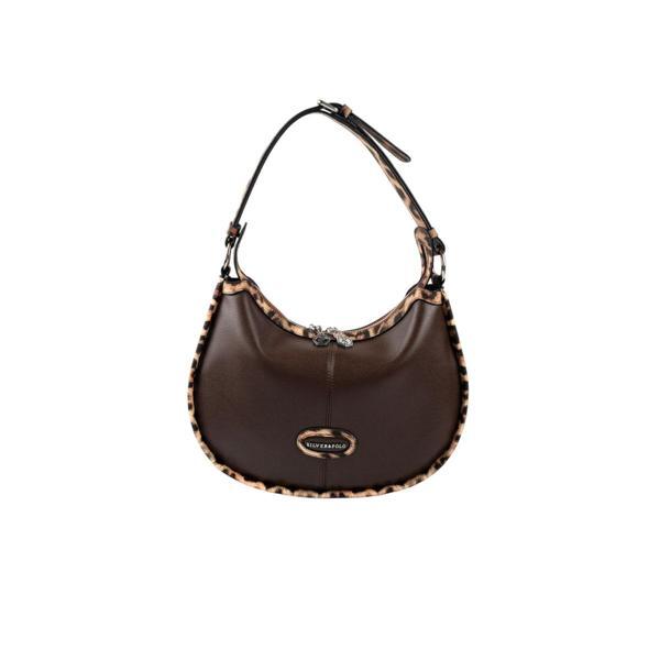 Silver & Polo Kadın Omuz Çantası 1263-48568 SILVER POLO BAYAN ÇANTASI M105 KAHVE-MAT LEOPAR TABA - Image 1