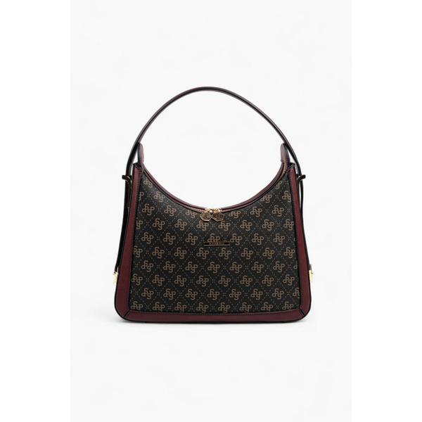 Silver & Polo Kadın Omuz Çantası 1187-48382 SILVER POLO BAYAN ÇANTASI M178 KAHVE SARI-MAT BORDO - Image 1