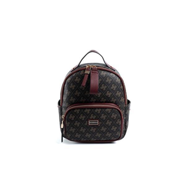 Silver & Polo Kadın  1130-48257 SILVER POLO SIRT ÇANTASI M178 KAHVE SARI-MAT BORDO - Image 1