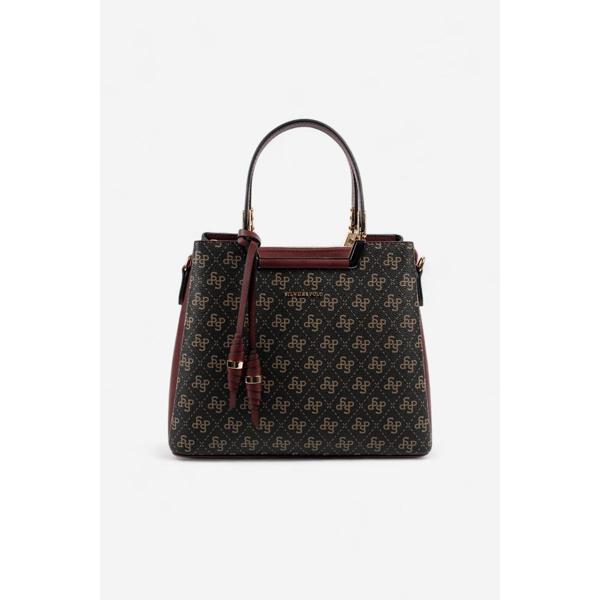 Silver & Polo Kadın Omuz Çantası 969-48281 SILVER POLO BAYAN ÇANTASI M178 KAHVE SARI-MAT BORDO - Image 1