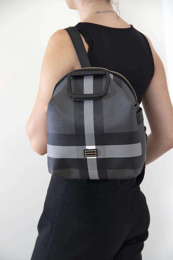 Silver & Polo Kadın  771-42702 SİLVER POLO SIRT ÇANTASI M129 SİYAH-MAT SİYAH - Image 1