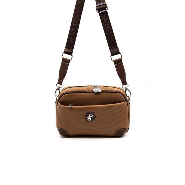 Silver & Polo Kadın Çapraz Çanta 1094-45529 SILVER POLO ÇAPRAZ BAYAN ÇANTASI M86 KARAMEL-MAT KAHVE - Image 1