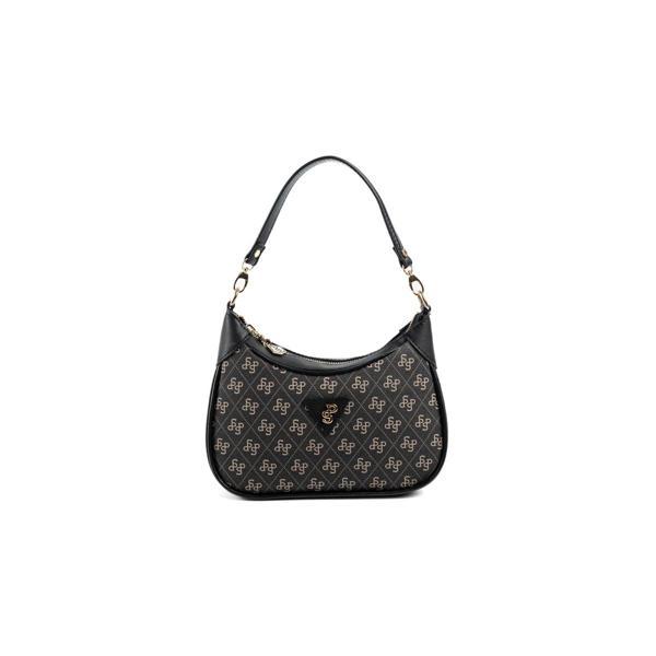 Silver & Polo Kadın Omuz Çantası 1180-48210 SILVER POLO BAYAN ÇANTASI M178 FÜME-MAT SİYAH - Image 1