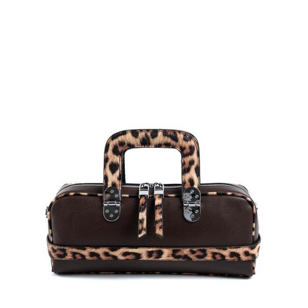 Silver & Polo Kadın Omuz Çantası 1258-48315 SILVER POLO BAYAN ÇANTASI M105 KAHVE-MAT LEOPAR TABA - Image 1