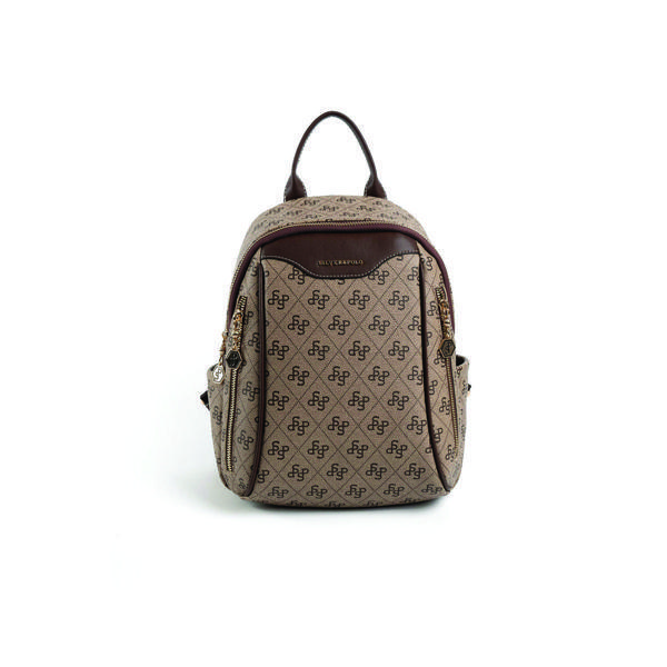 Silver & Polo Kadın  906-47373SILVER POLO SIRT ÇANTASI M178 KOYU BEJ-MAT KAHVE - Image 1