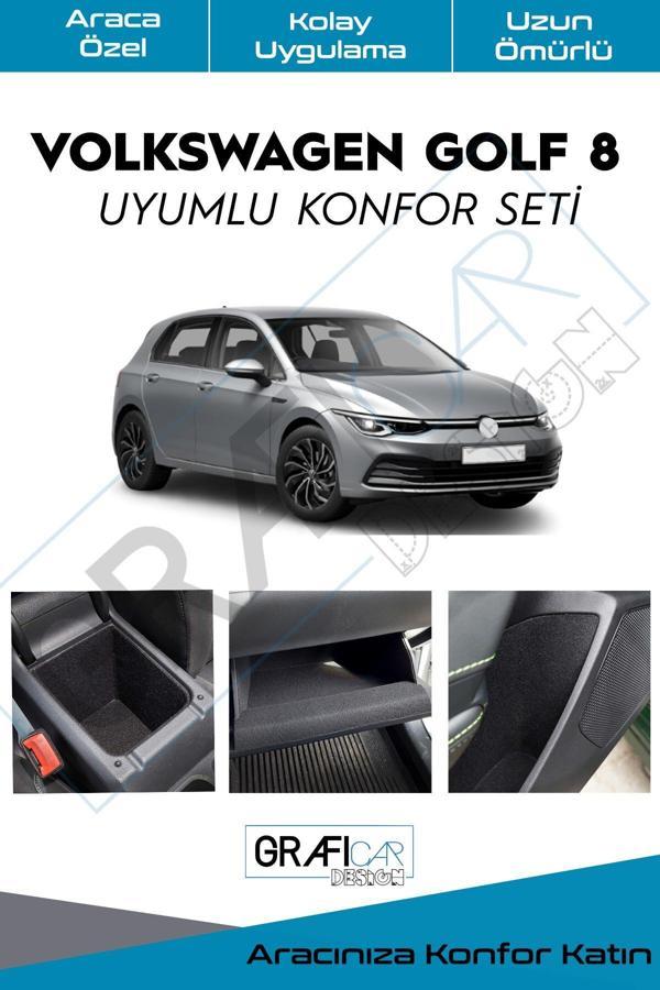 Graficar Volkswagen Golf 8 Uyumlu Konfor Seti Araç İçi Eşya Cepleri Ses Giderici Kaplama Set - Image 1