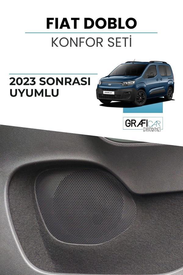 Graficar Fiat Doblo Konfor Seti Araç İçi Eşya Cepleri Kumaş Kaplama Set  2023 Sonrası - Image 1
