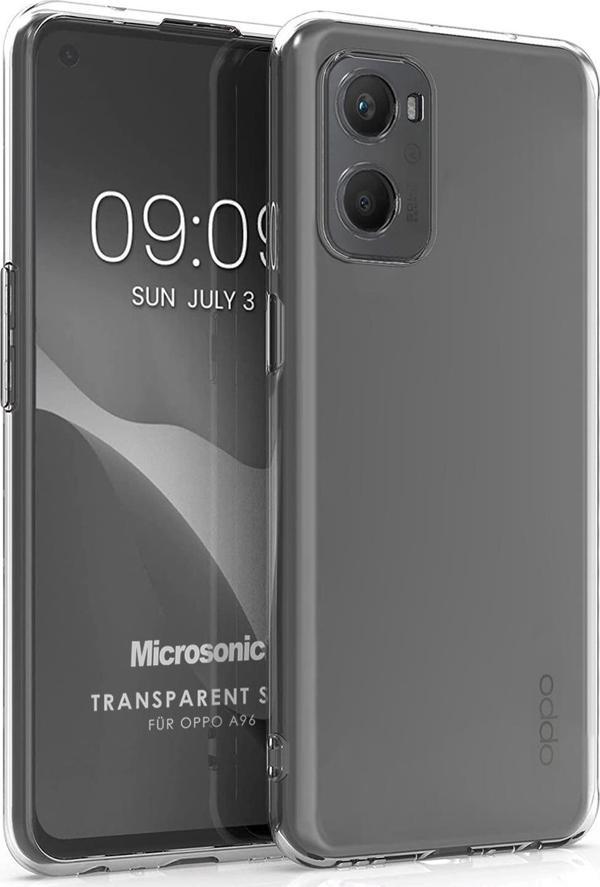 Microsonic Oppo A76 Kılıf Transparent Soft Şeffaf - Image 1