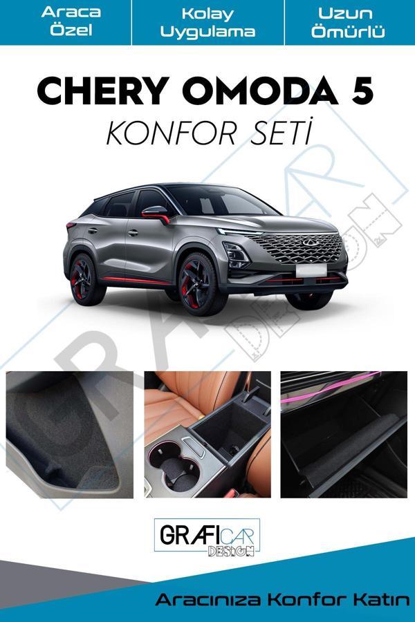 Graficar Chery Omoda 5 Konfor Seti Araç Içi Eşya Cepleri Ses Giderici Izolasyon Kaplama Set - Image 1