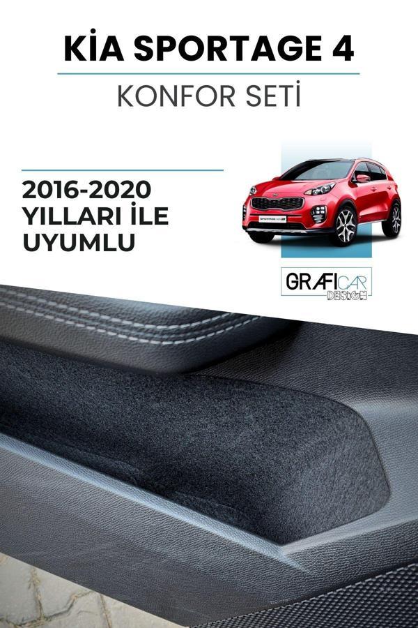 Graficar Kia Sportage 4 / 2015-2021 Konfor Seti Araç Içi Eşya Cepleri Ses Giderici Kaplama - Image 1