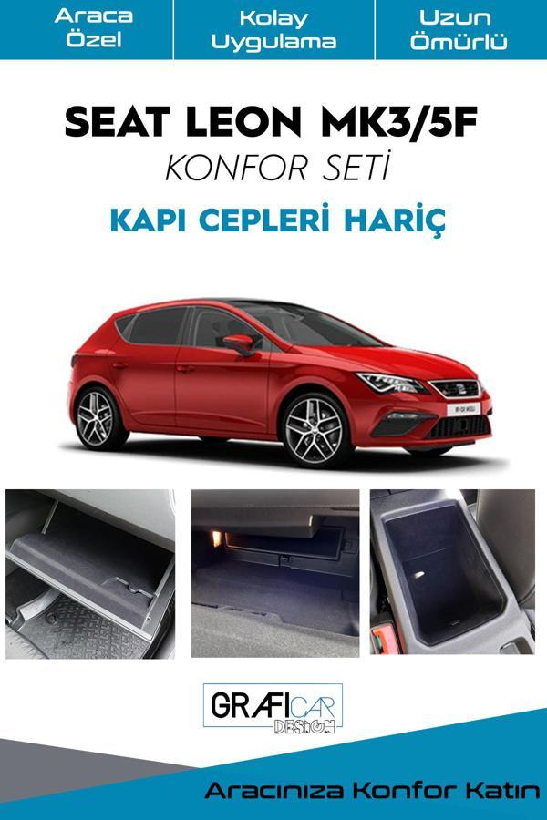 Graficar Seat Leon Mk3/Mk3,5/St/5F Konfor Seti-İç Trim Kumaş Kaplama- Ürün Kapı Cepleri Hariç Set - Image 1