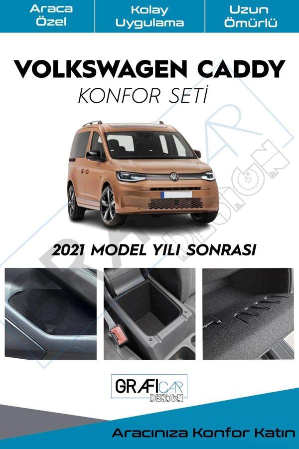 Graficar Volkswagen Caddy Mk5 Konfor Seti Araç İçi Eşya Cepleri Ses Giderici Hazır Kaplama Set 2021+ - Image 1