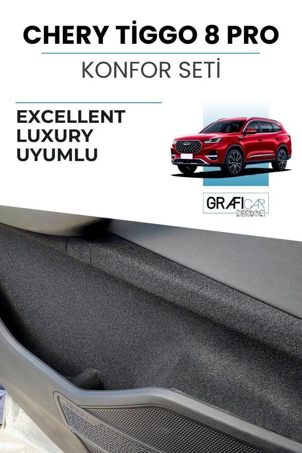 Graficar Chery Tiggo 8 Pro Konfor Seti Araç Içi Eşya Cepleri Ses Giderici Excellent / Luxury Uyumlu - Image 1