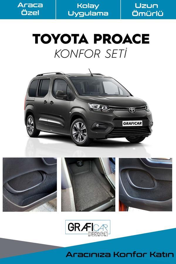 Graficar Toyota Proace Konfor Seti Eşya Cepleri Ses Giderici Kaplama İzolasyon Ürünü / 2023 Ve Sonrası Uyumlu - Image 1