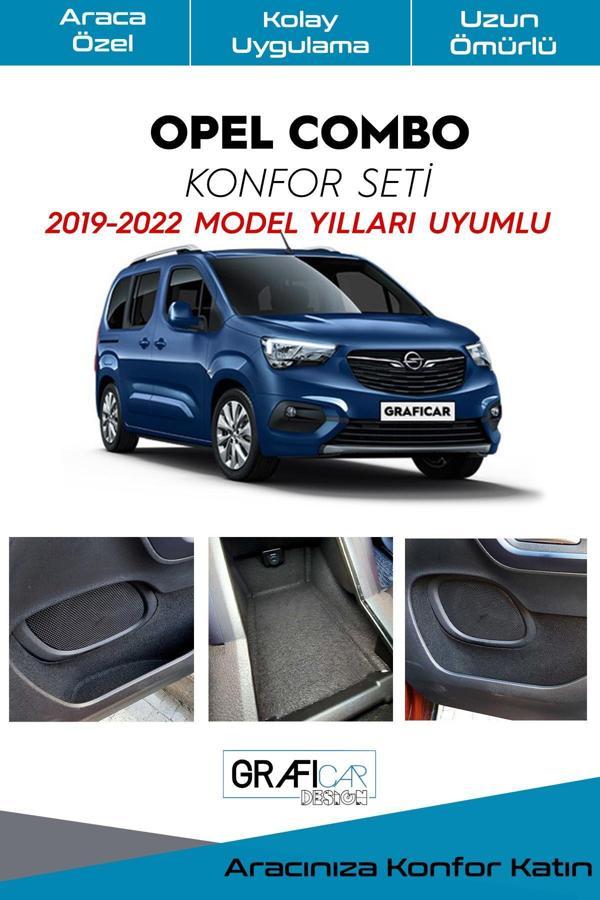 Graficar Opel Combo Konfor Seti Eşya Cepleri Ses Giderici Kaplama Izolasyon Amaçlı / 2019-2022 Uyumlu - Image 1