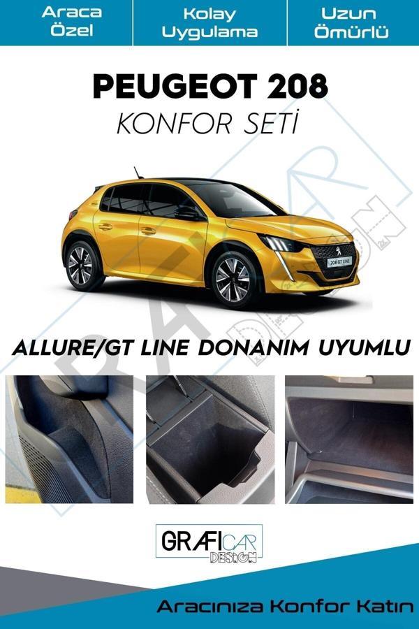 Graficar Peugeot 208 Konfor Seti-Kumaş Kaplama-Araç Içi Eşya Ses Izolasyon Amaçlı Kaplama "Allure/Gt Uyumlu" - Image 1