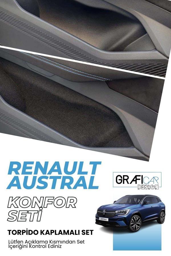 Graficar Renault Austral Konfor Seti Araç İçi Eşya Cepleri Ses Giderici Kaplama Set / Torpido Kaplamalı Set - Image 1