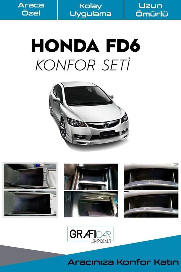 Graficar Honda Cıvıc Uyumlu  Fd6 Konfor Seti-İç Trim Kumaş Kadife Kaplama-Ses Izolasyon Amaçlı Ürün - Image 1