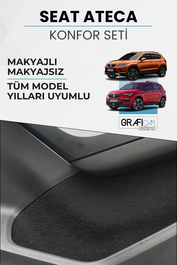 Graficar Seat Ateca Uyumlu Konfor Seti 2016-2025 Araç İçi Eşya Cepleri Kaplama Set - Image 1