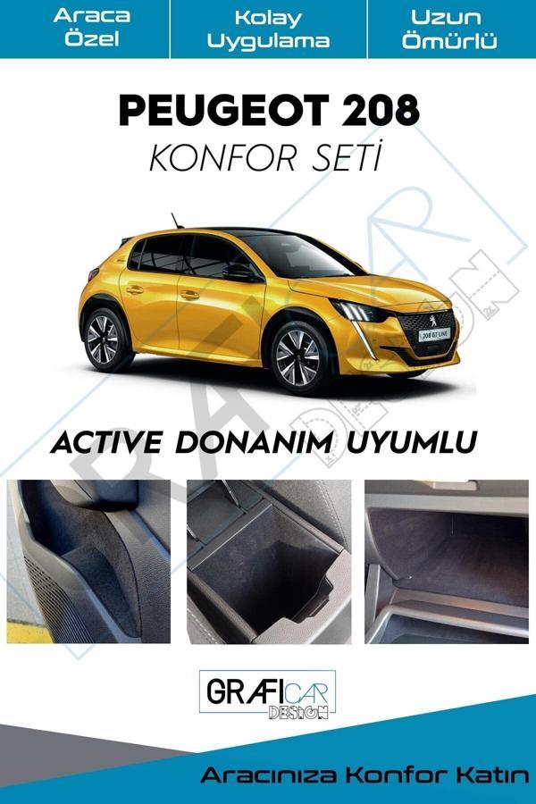 Graficar Peugeot 208 Konfor Seti-İç Trim Kumaş Kadife Kaplama-Ses Izolasyon Amaçlı Kaplama "Actıve" - Image 1