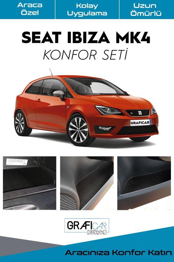 Graficar Seat Ibiza Mk4 2011-2016 Konfor Seti İç Trim Kumaş Kadife Kaplama Ses Izolasyon Amaçlı Uyumlu - Image 1