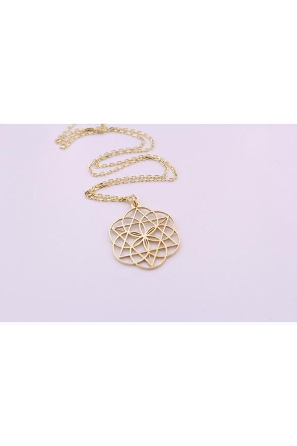 Market Of Universe 925 Ayar Gümüş Metatron Küpü Kolye - Image 1