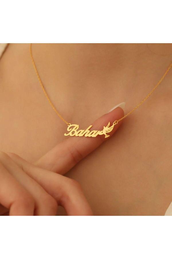 Market Of Universe Kadın 925 Ayar Gümüş İsimli Kolye - Image 1