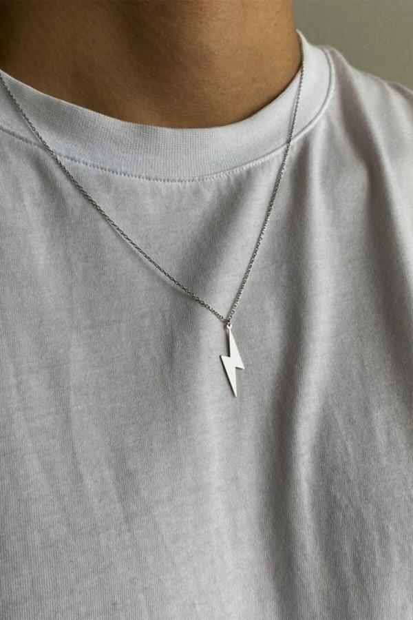 Market Of Universe Şimşek 925 Ayar Gümüş Kolye - Image 1