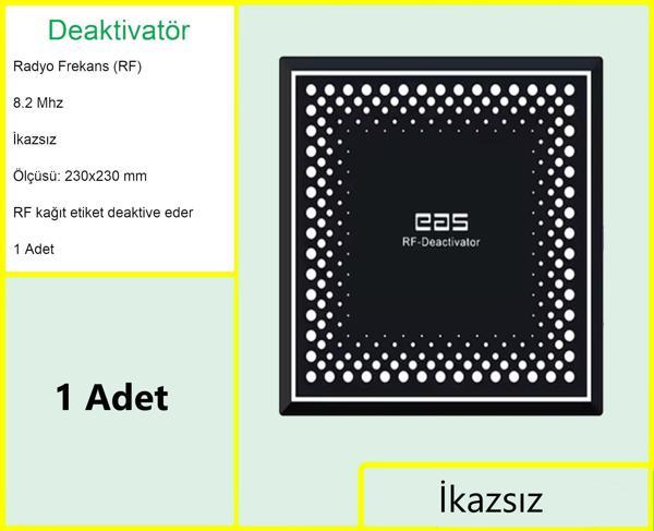 Kağıt Etiket Öldürücü Deaktivatör RF 8.2 MHz İkazsız - Image 1