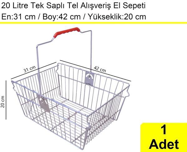 Tel Market Alışveriş El Sepeti 20 Litre - Image 1