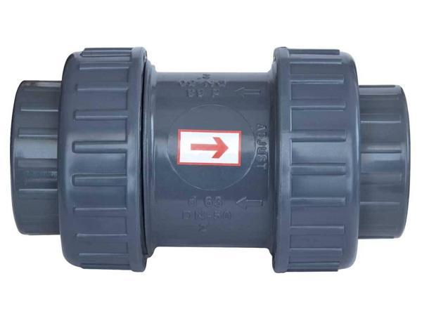 Gemaş Havuz Pvc Yapıştırma Tip Yaylı Çekvalf 90 mm-Pool Check Valve-ToptancıyızBiz - Image 1
