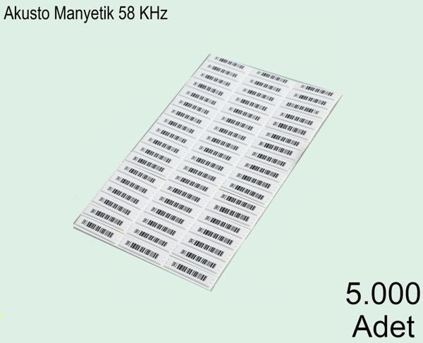 Akusto Manyetik DR Barkodlu Alarm Etiketi 1 Kutu: 5000 Adet - Image 1
