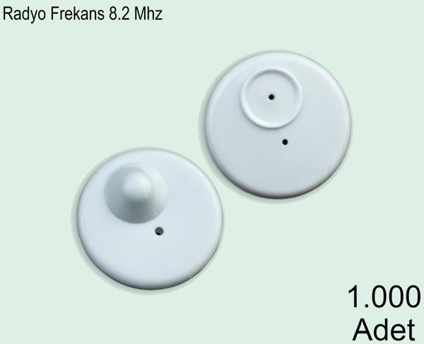 Round R50 Plastik Alarm Etiketi RF Radyo Frekans 1 Koli:1000 Adet - Image 1