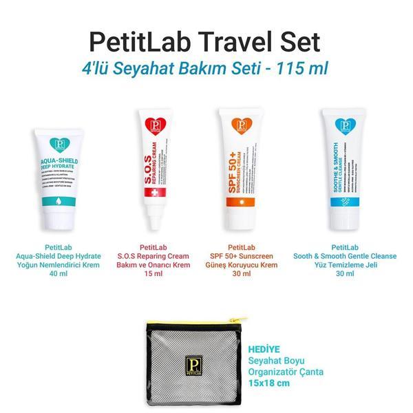 PetitLab Travel Set 4'lü Seyahat Bakım Seti *Organizatör Çanta Hediyeli  - Image 1
