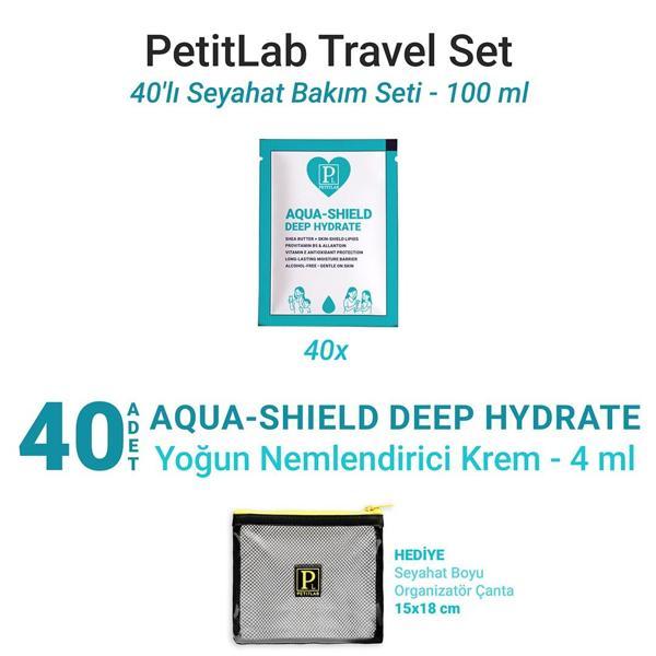 PetitLab Travel Set 40'lı Şase Nemlendirici Krem *Organizatör Çanta Hediyeli  - Image 1