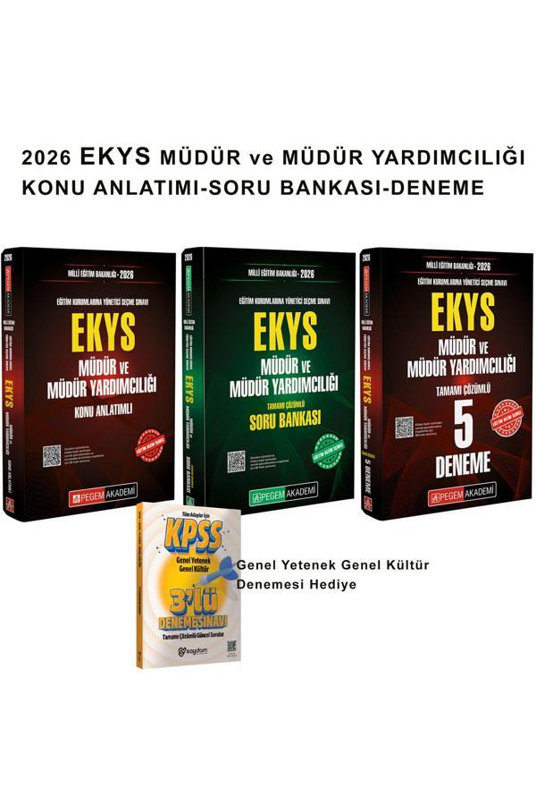 2026 EKYS MEB Müdür ve Müdür Yardımcılığı Konu Anlatımı-Soru Bankası-5 Deneme(Toplam 1135 sayfa) - Pegem Akademi Yayıncılık - Image 1