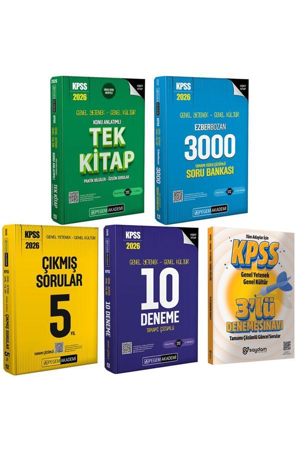 2026 KPSS GYGK Konu Anlatımı-Ezberbozan 3000 Çözümlü Soru Bankası-10 Deneme-Çıkmış Sorular Son 5 Yıl - Pegem Akademi Yayıncılık - Image 1