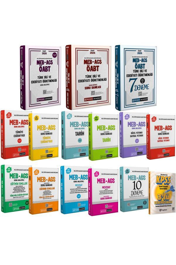 2026 MEB AGS ÖABT Türk Dili ve Edebiyatı Konu Anlatımı-Soru Bankası-7 Deneme-AGS Konu Soru Seti - Pegem Akademi Yayıncılık - Image 1