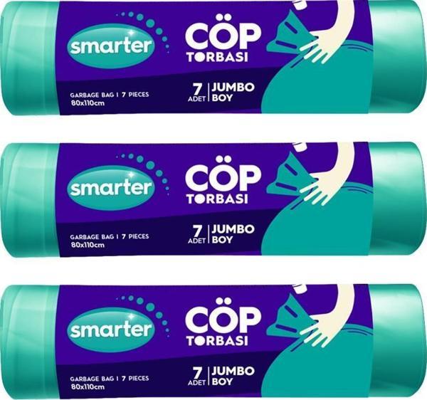 SMARTER 3 LÜ JUMBO BOY ÇÖP TORBASI 80x110cm ( ÇÖP POŞETİ ) - Image 1