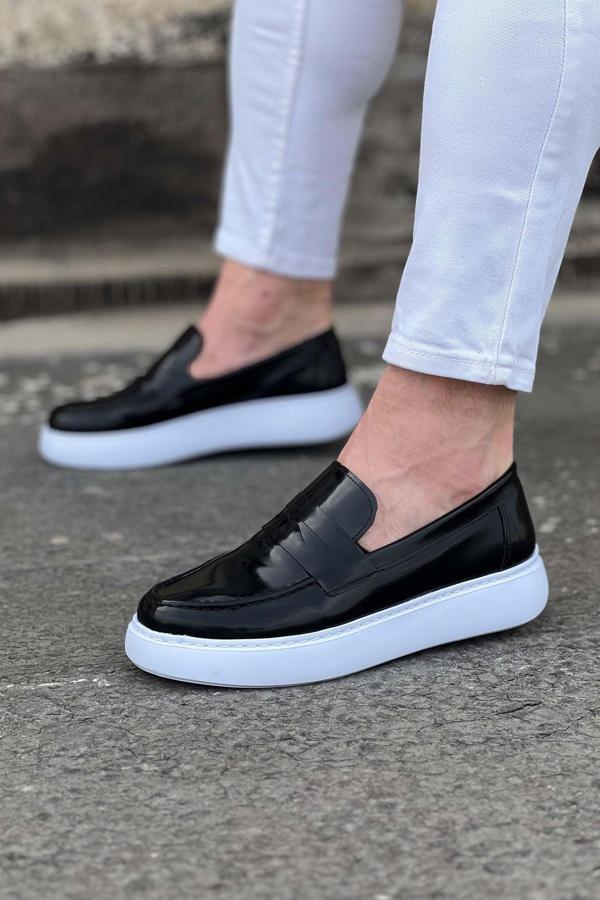 Wagoon WG161 Siyah Rugan Erkek Casual Ayakkabı - Image 1