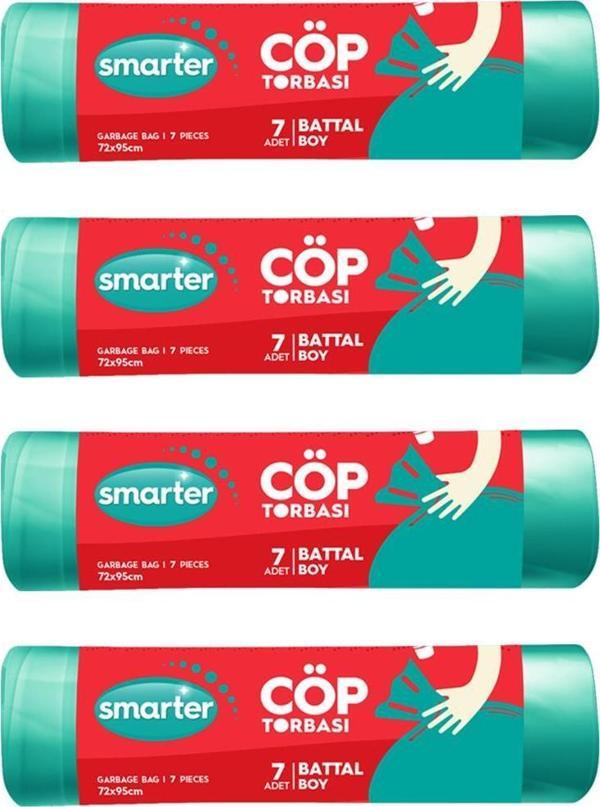 SMARTER 4 LÜ BATTAL BOY ÇÖP TORBASI 72x95cm ( ÇÖP POŞETİ ) - Image 1
