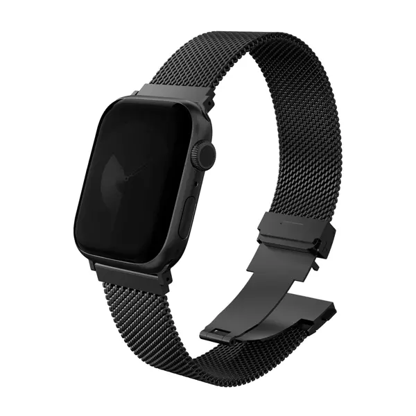 Uniq Dante Pro Watch Ultra 41mm Çelik Örgü Kordon - Siyah - Image 1