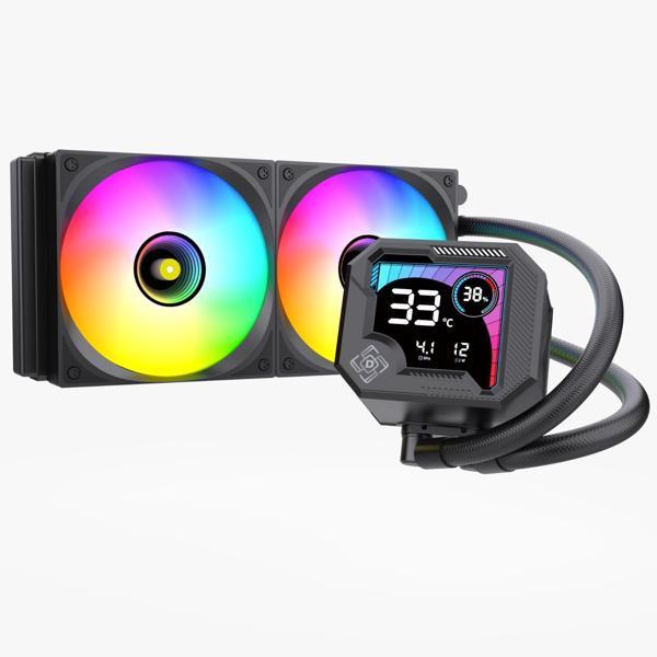 DARYUN Buzz-V2 240MM Siyah Argb Yeni Nesil ISI Göstergeli Yüksek Performanslı Sıvı Soğutması - Image 1