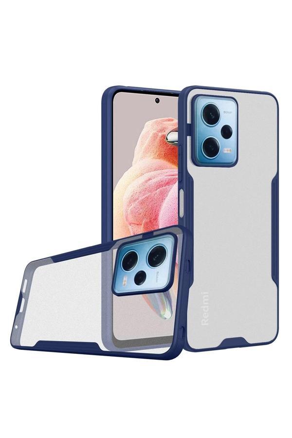 Xiaomi Redmi Note 12 5G Kılıf Platin Silikon - Lacivert-(5796) - Image 1