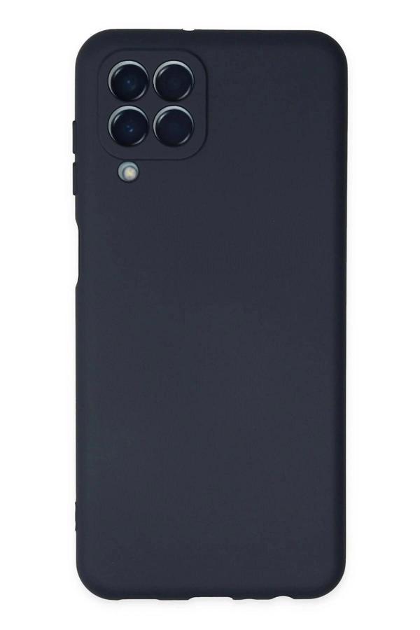 Samsung Galaxy M33 Kılıf Nano içi Kadife Silikon - Lacivert-(5796) - Image 1