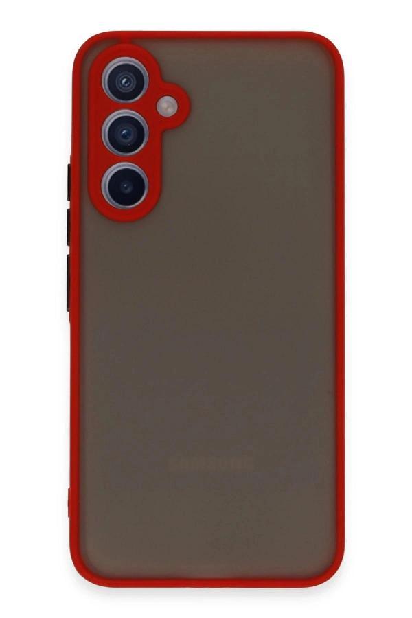 Samsung Galaxy A54 5G Kılıf Montreal Silikon Kapak - Kırmızı-(5796) - Image 1