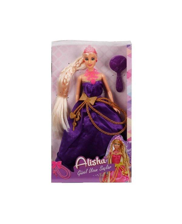 Alisha Uzun Saçlı Prenses 08355 Mor Elbise - Image 1