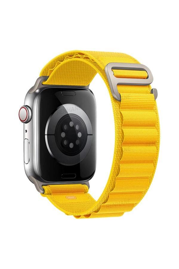Apple Watch 42mm Mountain Kordon - Sarı-(5796) - Image 1