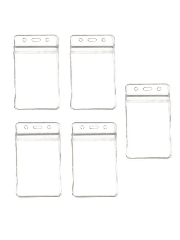 Pvc Yaka Kartlığı Yaka Kartı Kılıfı Kart Koruyucu 7x11 cm - 5 Adet - Image 1