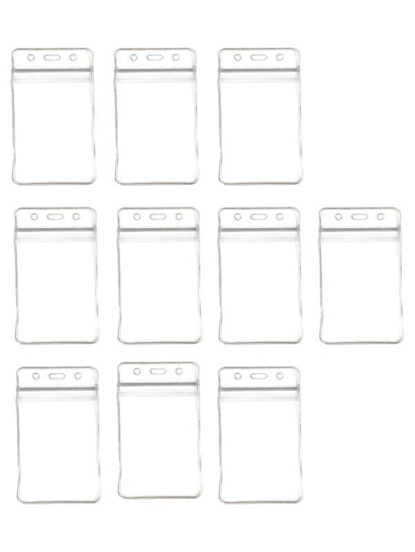 Pvc Yaka Kartlığı Yaka Kartı Kılıfı Kart Koruyucu 7x11 cm - 10 Adet - Image 1